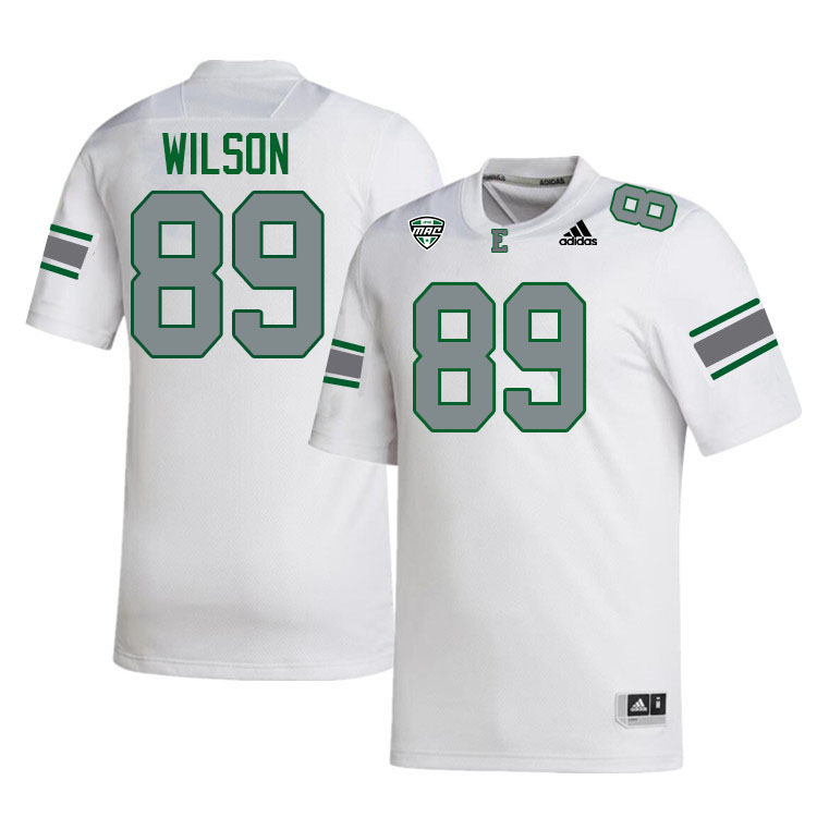 Eastern Michigan Eagles #89 CJ Wilson College Football Jerseys Stitched-White